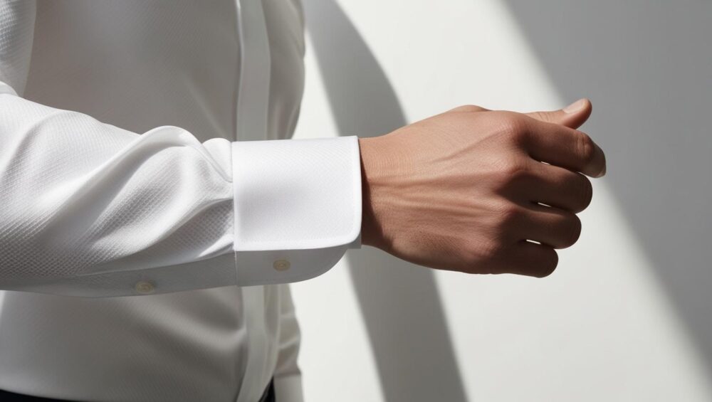 ドレスシャツのカフ