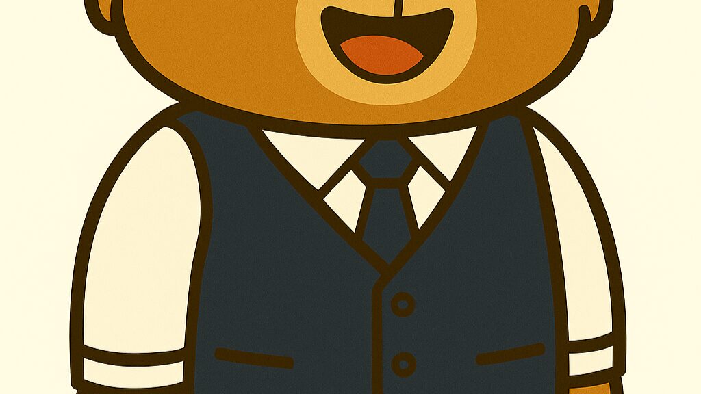 ベストを着たクマ