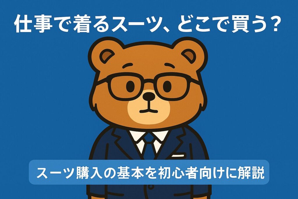 仕事で着るスーツ、どこで買う？